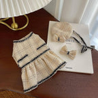 Chanel-style pet coat, French-style elegant dog clothes