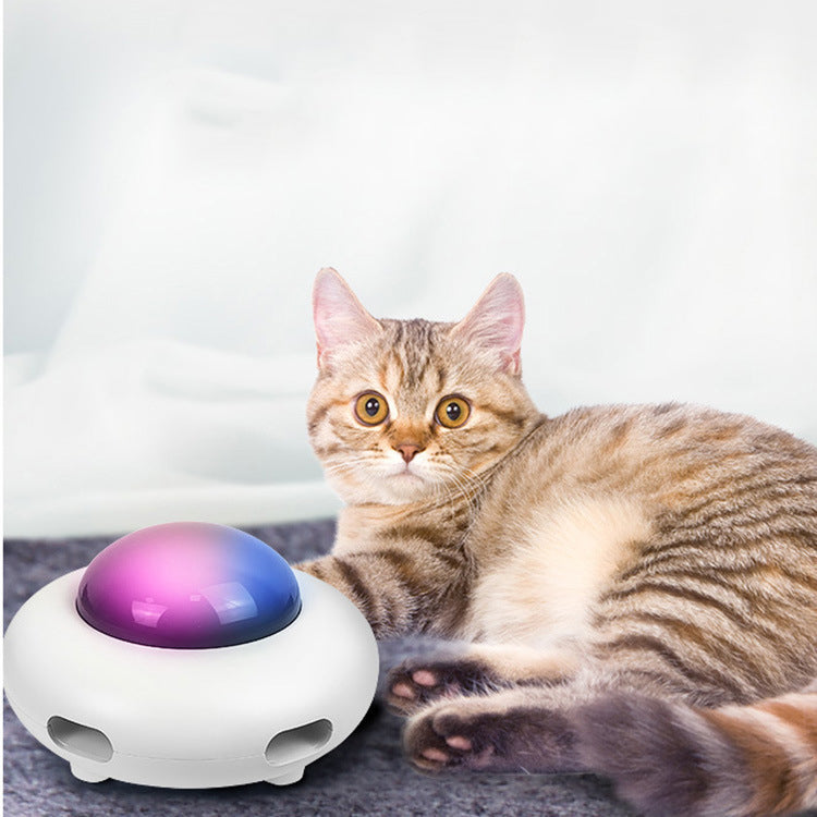 Smart cat toy, automatic rotating feather cat toy, self-entertaining electric cat toy.