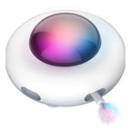 Smart cat toy, automatic rotating feather cat toy, self-entertaining electric cat toy.