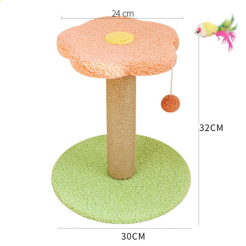 Popular kitten climbing frame with sisal scratching posts and mini jumping platform