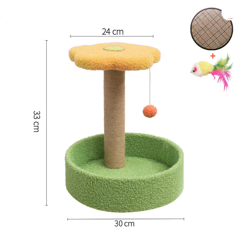 Popular kitten climbing frame with sisal scratching posts and mini jumping platform