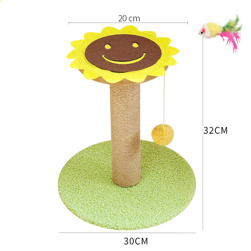Popular kitten climbing frame with sisal scratching posts and mini jumping platform