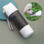 Water and food combo pet travel cup, portable water dispenser for outings