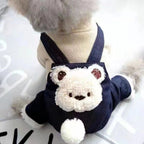 Pet Poodle Dog Clothes Cotton-padded Coat Four-leg Fleece-lined