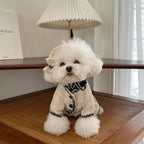 Chanel-style pet coat, French-style elegant dog clothes