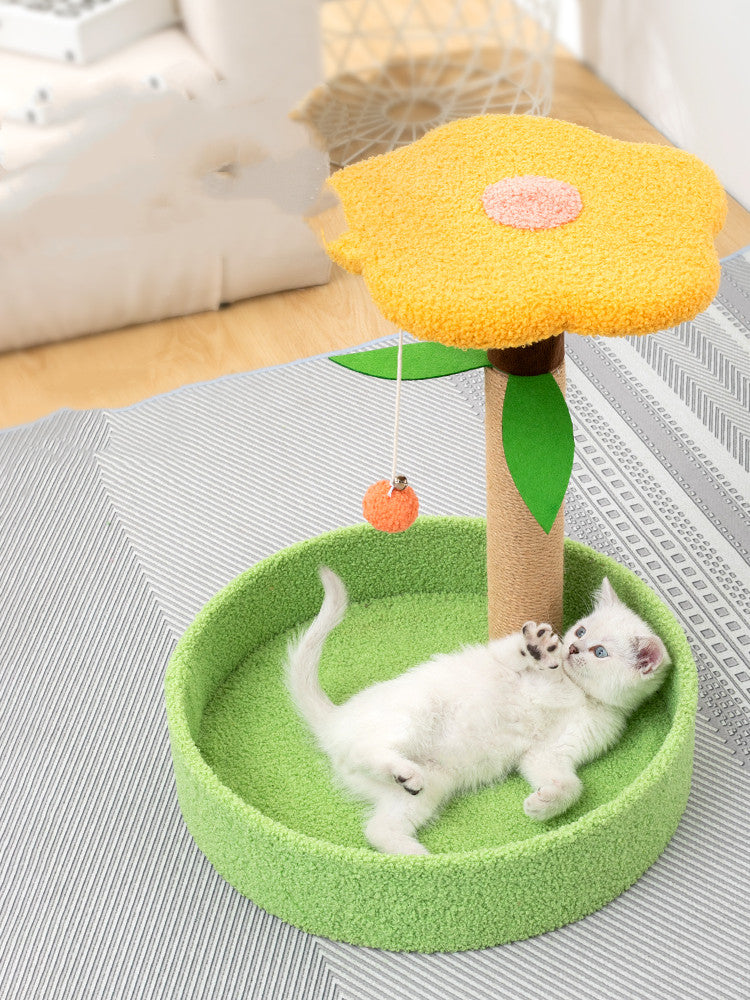 Popular kitten climbing frame with sisal scratching posts and mini jumping platform