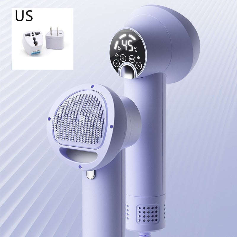 Silent pet hair dryer with comb and blow dryer