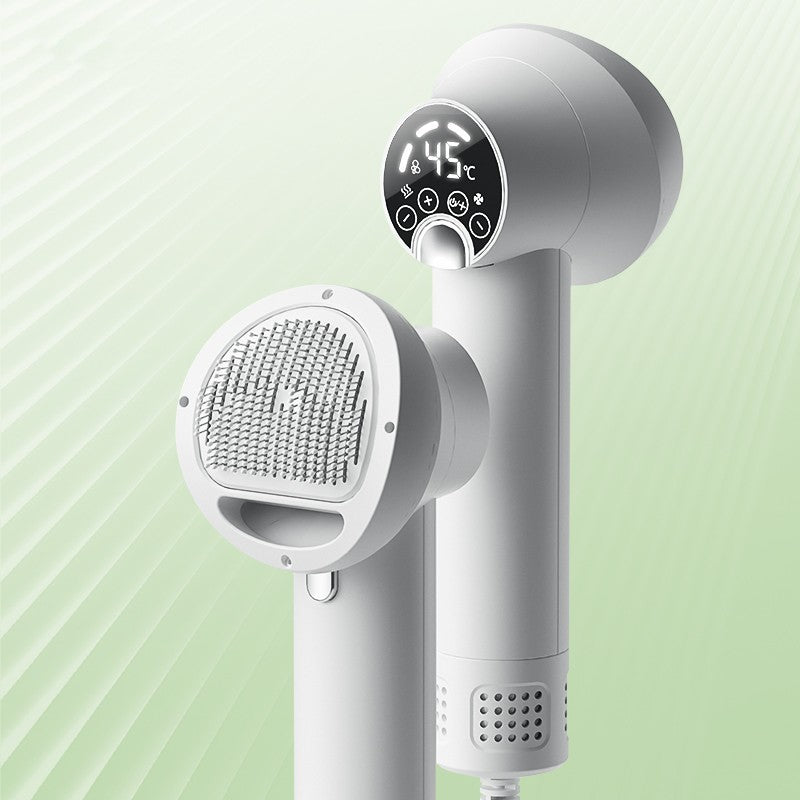 Silent pet hair dryer with comb and blow dryer
