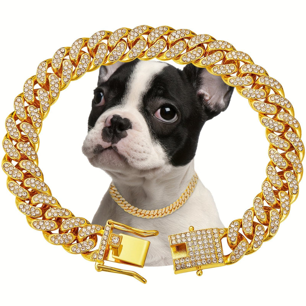 Shiny Diamond Safety Metal Necklace