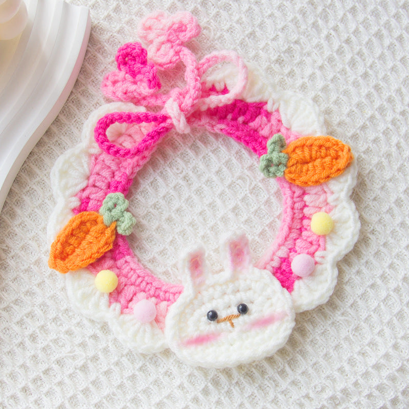 Pet Hand-woven Collar Cat Wool Decoration