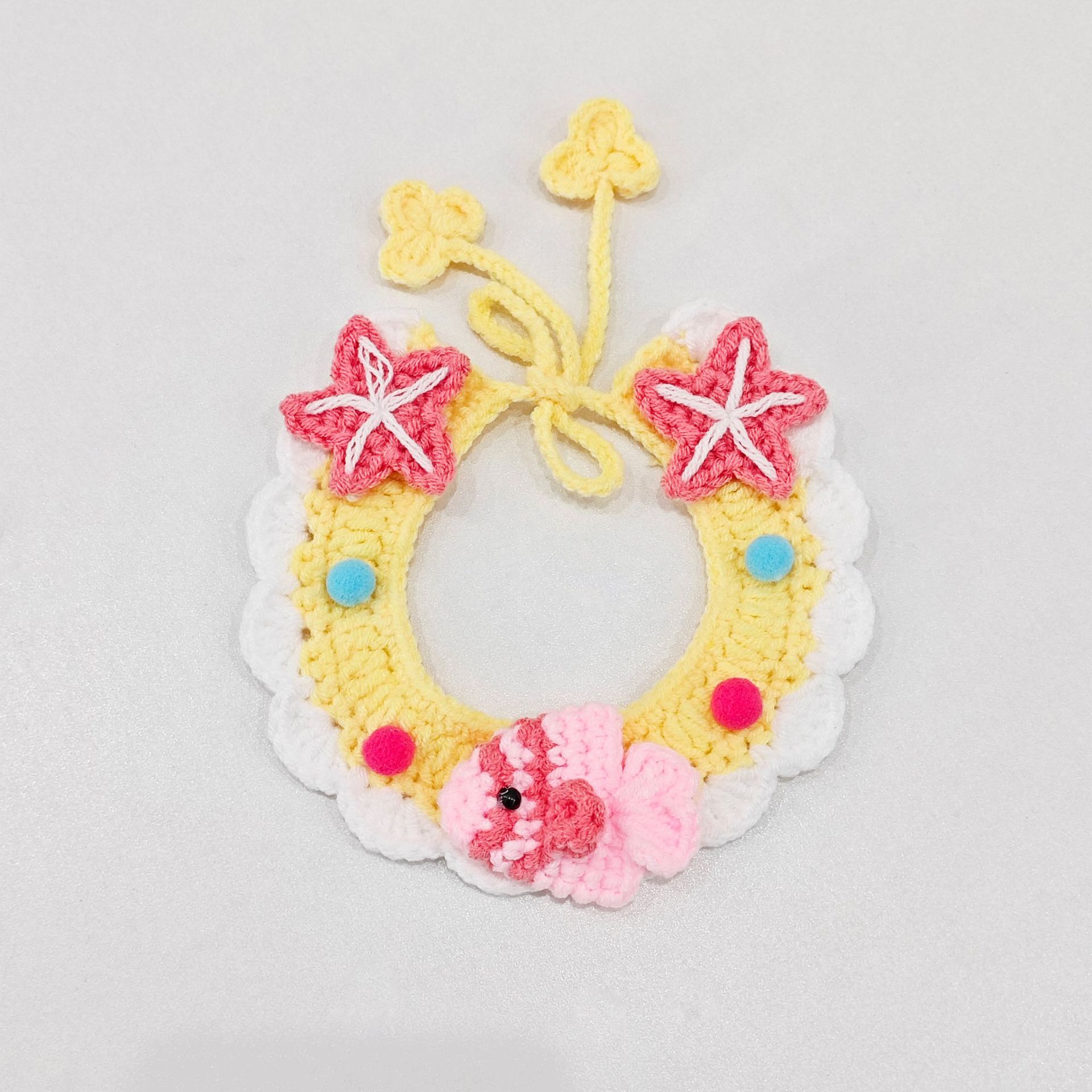 Pet Hand-woven Collar Cat Wool Decoration