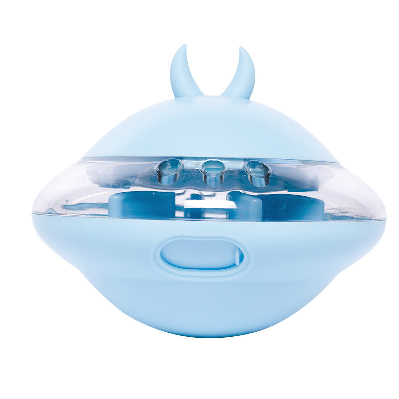 Cat and dog food-dispensing toys, educational roly-poly toys, UFO-shaped fun feeders