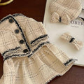 Chanel-style pet coat, French-style elegant dog clothes