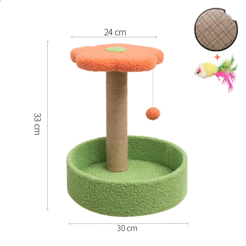 Popular kitten climbing frame with sisal scratching posts and mini jumping platform