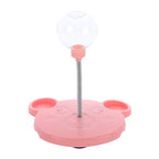 Educational cat toy with a food dispenser and spring-loaded rocking design